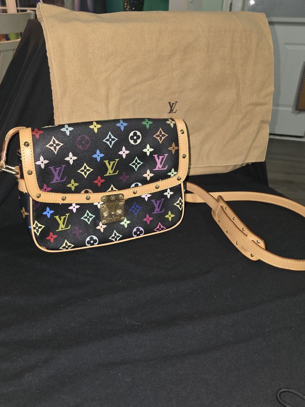 Louis Vuitton Black Solange Murakami Shoulder Bag